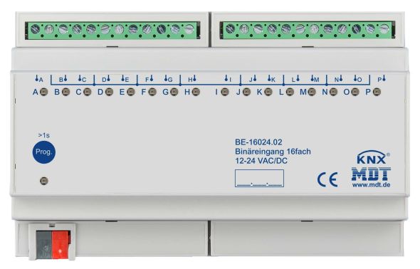 Binäreingang 16-fach 8TE BE-16024.02 Binäreingang 16-fach 8TE BE-16024.02