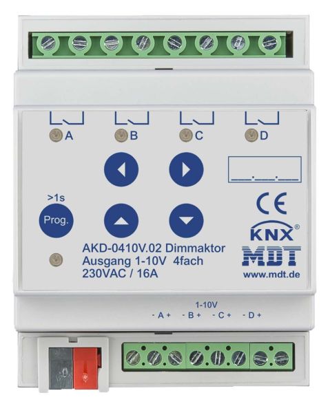 Dimmaktor 4-fach 4TE REG AKD-0410V.02