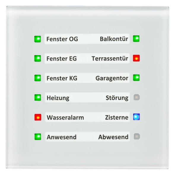 Glas LED Anzeige SCN-GLED1W.01 Glas LED Anzeige SCN-GLED1W.01
