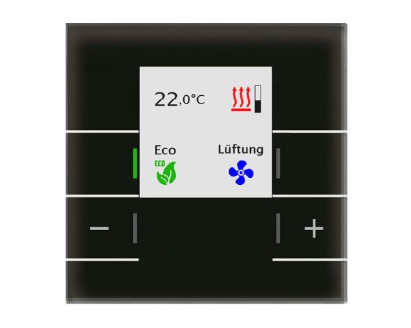 Glas Raumtemperaturregler SCN-RTRGS.02 Glas Raumtemperaturregler SCN-RTRGS.02