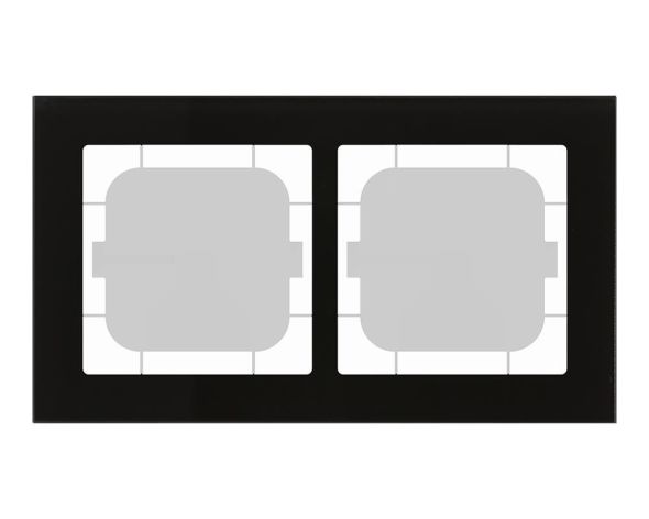 Glasrahmen 2-fach sw BE-GTR263S.01 Glasrahmen 2-fach sw BE-GTR263S.01