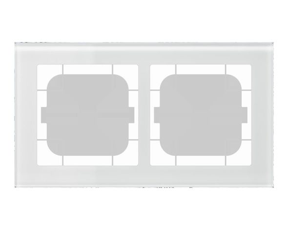 Glasrahmen 2-fach ws BE-GTR263W.01