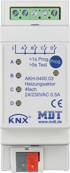Heizungsaktor 4-fach 2TE AKH-0400.03 Heizungsaktor 4-fach 2TE AKH-0400.03
