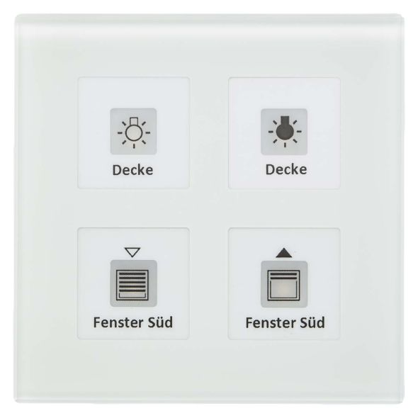 KNX RF+Funk Glastaster RF-GTT4W.01 KNX RF+Funk Glastaster RF-GTT4W.01