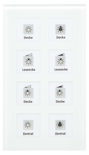 KNX RF+Funk Glastaster RF-GTT8W.01 KNX RF+Funk Glastaster RF-GTT8W.01