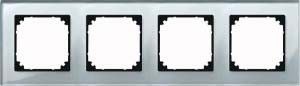 Rahmen M-PLAN Glas 4-fach Diamantsilber Rahmen M-PLAN Glas 4-fach Diamantsilber