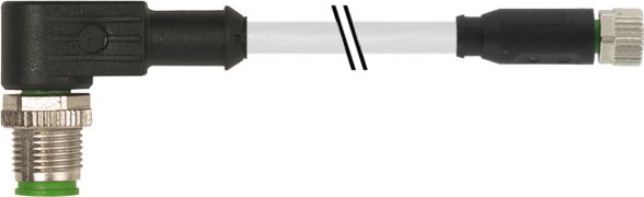 M12 St. 90° / M8 Bu. 0° 7000-40661-2300150 M12 St. 90° / M8 Bu. 0° 7000-40661-2300150