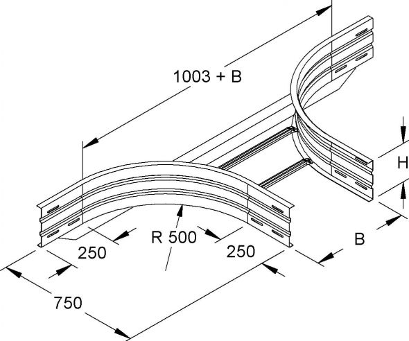 Anbau-T-Stück WSTAR 200.300