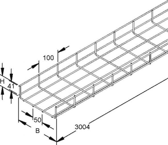 Gitterrinne U-förmig GRSX 60.200 E3