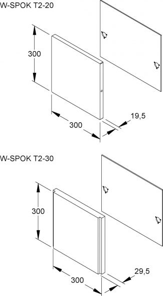 Scherplatten Typ 2 W-SPOK T2-30