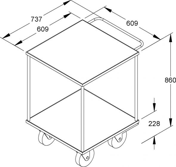 Tischwagen W-TW 500-1