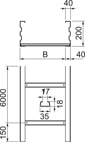 Weitspannkabelleiter WKL 2050 FT Weitspannkabelleiter WKL 2050 FT