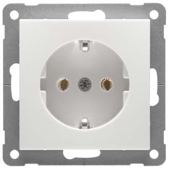 SCHUKO-Steckdose alu D 11.6511.70 SI SCHUKO-Steckdose alu D 11.6511.70 SI