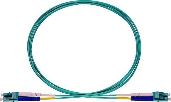 Patchkabel LC-D/LC-D OM3 aqu 2m Patchkabel LC-D/LC-D OM3 aqu 2m