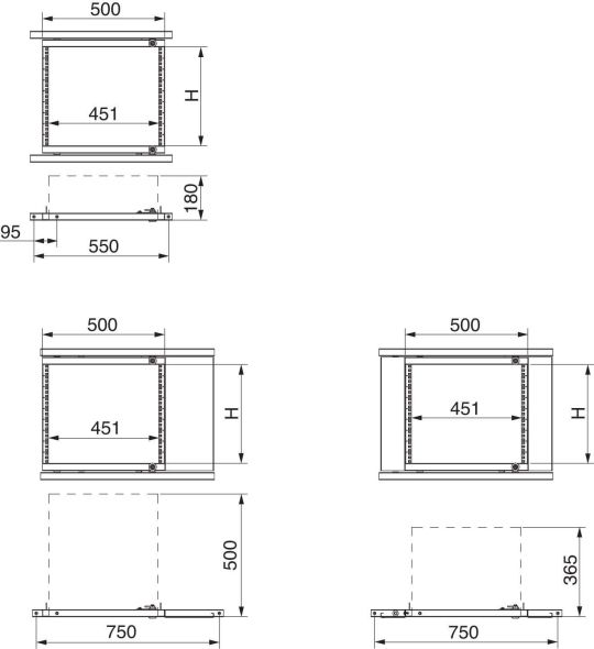 19 Zoll-Rahmen SF/SM NSYRSWP15