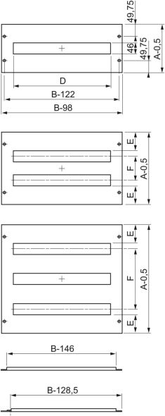 Frontplatte mit Ausschnitt NSYMUC208
