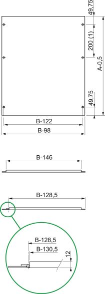 Frontplatte Vollblech NSYMPCH206 Frontplatte Vollblech NSYMPCH206