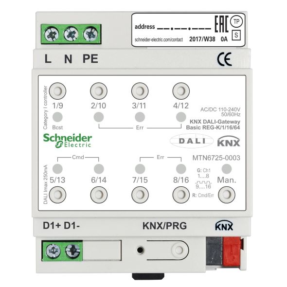 KNX DALI-Gateway Basic MTN6725-0003 KNX DALI-Gateway Basic MTN6725-0003