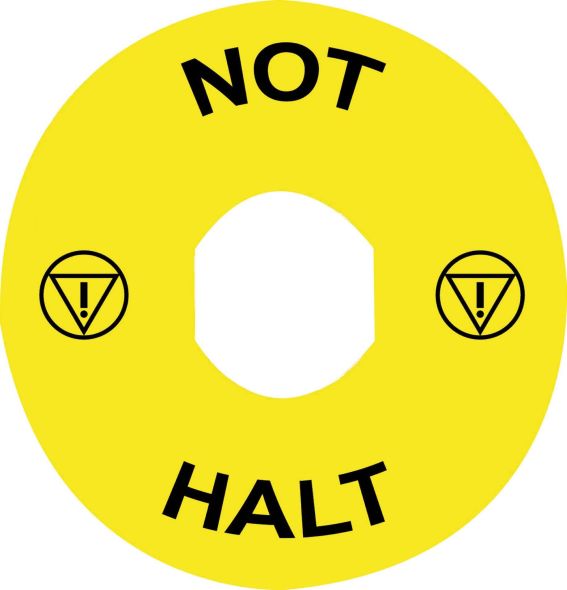 Not-Halt-Schild ZBY9230T Not-Halt-Schild ZBY9230T