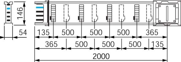 Schienenkasten KSA250ED4208