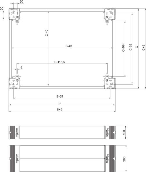 Sockel 100mm NSYSPS8100 Sockel 100mm NSYSPS8100