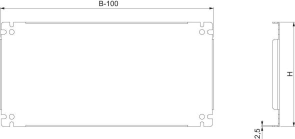 Teilmontageplatte SF/SM NSYSPMP60120