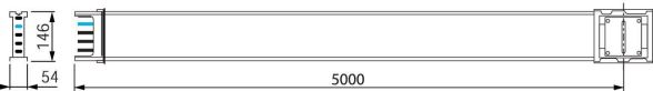Transportstreckenstück KSA400ET450 Transportstreckenstück KSA400ET450