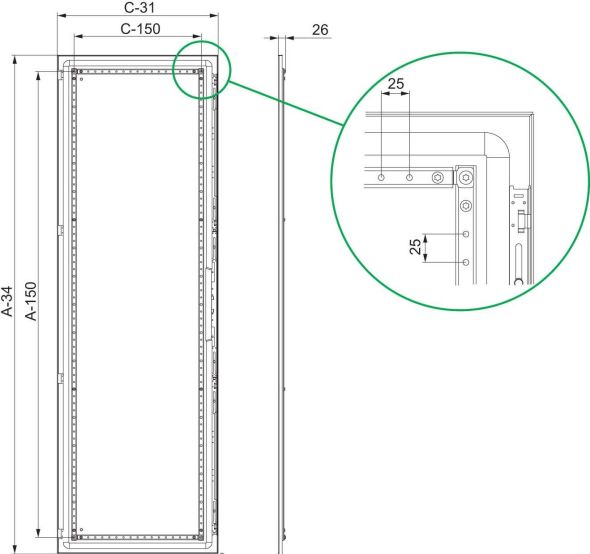 Volltür SF NSYSFD208
