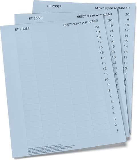 Beschriftungsstreifen 6ES7193-6LA10-0AA0 Beschriftungsstreifen 6ES7193-6LA10-0AA0