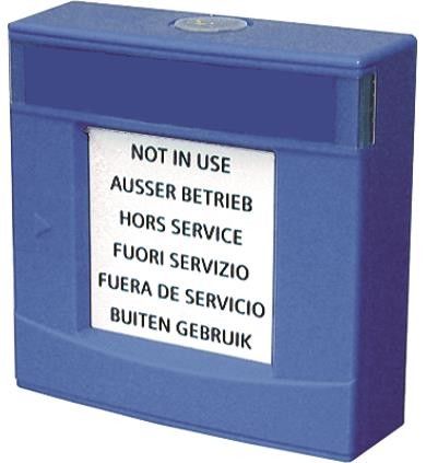 Gehäuse blau, mit Glas und FDMH293-B