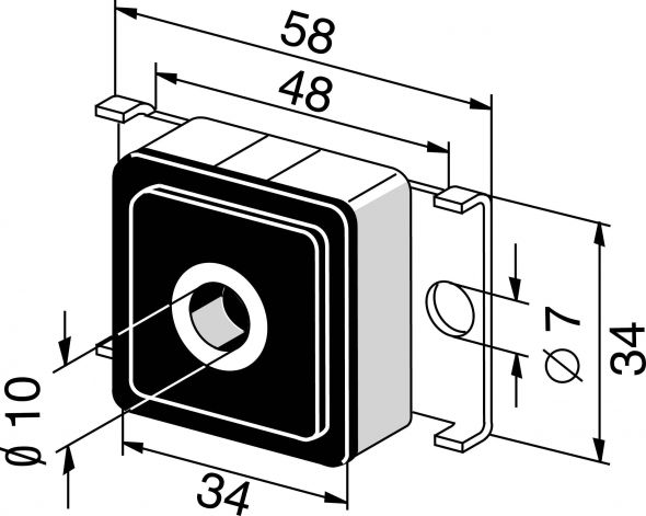 Schwingmetall-Gegenlager 9701333