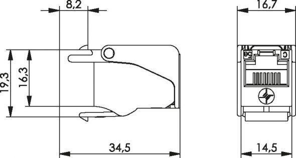 RJ45-Keystone 100023179