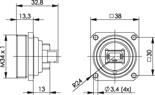 TOC Flanschset IP68 100007409 TOC Flanschset IP68 100007409