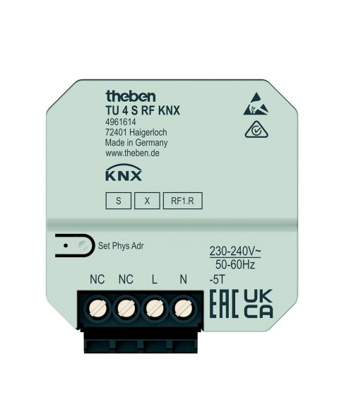 Funk-Tasterschnittstelle TU 4 S RF KNX Funk-Tasterschnittstelle TU 4 S RF KNX