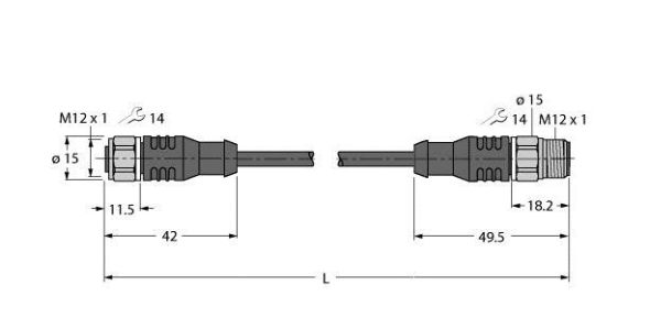 Aktuator- u. Sensorleitung RKCV4.4T2RSCV4.4TTFW Aktuator- u. Sensorleitung RKCV4.4T2RSCV4.4TTFW