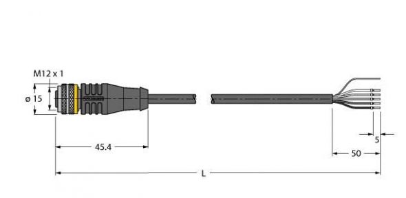 Aktuator- u.Sensorleitung RKS4.5T-2/TXL Aktuator- u.Sensorleitung RKS4.5T-2/TXL
