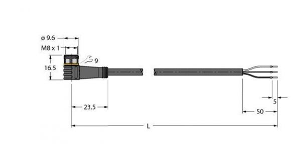 Anschlussleitung PKW3M-2/TEL Anschlussleitung PKW3M-2/TEL