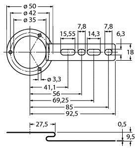 Befestigungsblech RME-4