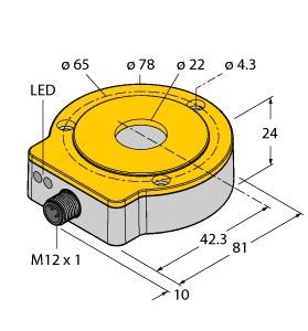 Berührungsloser Drehgeber RI360P0 #1593152 Berührungsloser Drehgeber RI360P0 #1593152