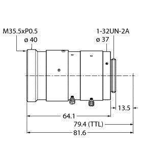 C-Mount Objektiv LCF75LEVMP