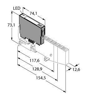 Elektronik Modul BL20-4DO-24VDC-0.5AP Elektronik Modul BL20-4DO-24VDC-0.5AP