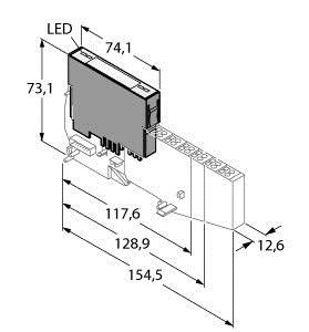 Elektronikmodul BL20-BR-24VDC-D