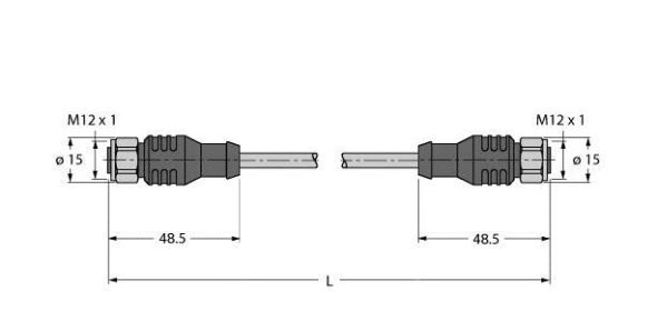 Feldbusleitung RKCVRKCVFBY49BU4M/5D Feldbusleitung RKCVRKCVFBY49BU4M/5D