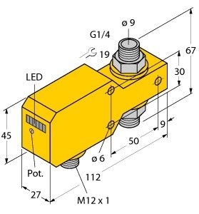 Inline-Sensor FCID10A4PLIXH1141/A Inline-Sensor FCID10A4PLIXH1141/A
