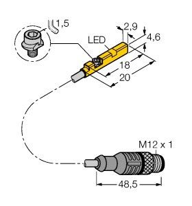 Magnetfeldsensor BIM-UNR-AN6X-0.3-RS4 Magnetfeldsensor BIM-UNR-AN6X-0.3-RS4
