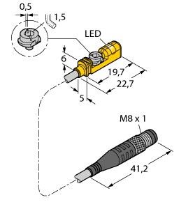 Magnetfeldsensor BIMUNTKAP6X0.3-PSG3M