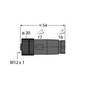 Rundsteckverbinder B8141-0/PG9 Rundsteckverbinder B8141-0/PG9