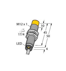 Sensor,ind.,M12x1 m.Kabel Ni8U-M12-AP6X
