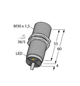 Sensor induktiv BI15-M30-AN6X 7M Sensor induktiv BI15-M30-AN6X 7M