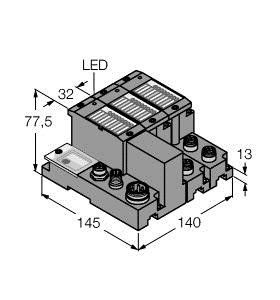 Set für Profibus-DPV1 TI-BL67-DPV1-4 Set für Profibus-DPV1 TI-BL67-DPV1-4